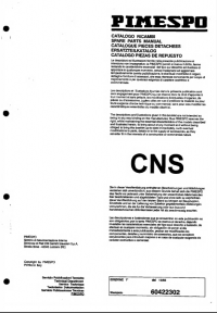 spare parts catalog OM Pimespo Truck CNS13, CNS16, CNS20 Spare Parts Catalog PDF