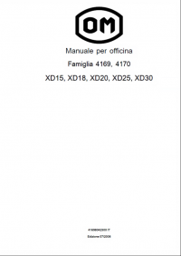 repair manual OM Pimespo XD15, XD18, XD20, XD25, XD30 Family 4169, 4170 Workshop Manual PDF