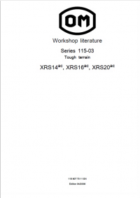 repair manual OM Pimespo Series 115-03 Tough terrain XRS14ac, XRS16ac, XRS20ac Workshop literature PDF