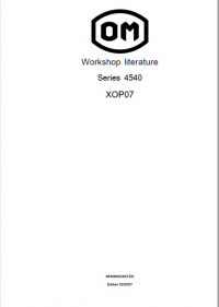 repair manual OM Pimespo Series 4540 XOP07 Workshop Manual PDF