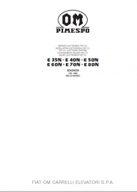 repair manual OM Pimespo E 35N-E 40N-E 50N-E 60N-E 70N-E 80N Shop Manual PDF