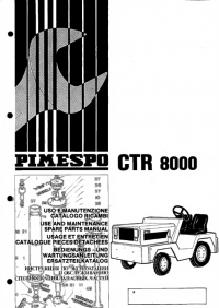 spare parts catalog OM Pimespo CTR 8000 Use and Maintenance Spare Parts Manual PDF