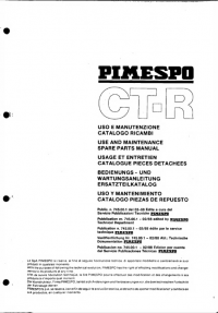 spare parts catalog OM Pimespo Truck CT-R Use and Maintenance Spare Parts Manual PDF