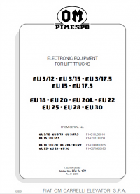 repair manual OM Pimespo 3/12-EU3/15-EU3/17.5-EU 15-EU17.5 Repair Manual PDF