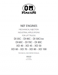 repair manual OM Pimespo NEF Engines DI 35C-DI 80C, XD 40-XD 100 Technical and Repair Manual PDF