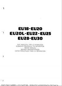 repair manual OM Pimespo EU18-EU20, EU20L-EU22-EU25, EU28-EU30 Repair Manual PDF