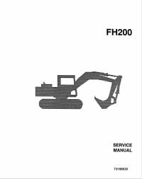 repair manual FiatAllis Hydraulic Excavator FH200 Service Manual PDF