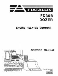 repair manual FiatAllis Dozer FD30B Engine Related Cummins Service Manual PDF