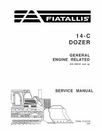 repair manual FiatAllis Dozer 14-C General Engine Related Service Manual PDF