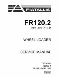 repair manual FiatAllis Wheel Loader FR120.2 Service Manual PDF