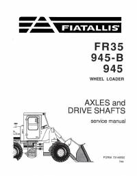 repair manual FiatAllis Wheel Loader FR35, 945-B, 945 Service Manual PDF