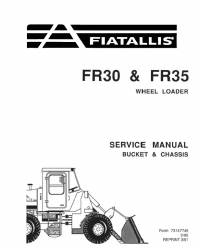 repair manual FiatAllis Wheel Loaders FR30, FR35 Service Manual PDF