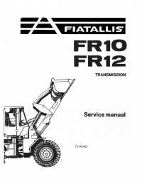 repair manual FiatAllis Wheel Loaders FR10, FR12 Service Manual PDF