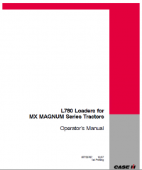 repair manual Case L780 Loaders pdf Operator’s manual