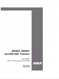 repair manual Case Magnum MX80C, MX90C and MX100C tractors pdf Operation manuals