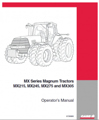 repair manual Case magnum MX215, MX245, MX275 and MX305 PDF Operation manual