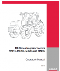 repair manual Case MX210, MX230, MX255 and MX285 tractors pdf operator’s manual