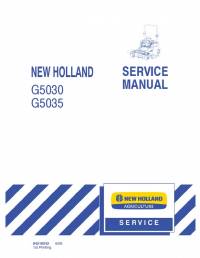 repair manual New Holland Turn Mowers G5030, G5035 Service Manual PDF
