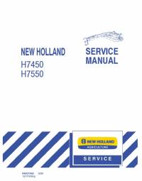 repair manual New Holland Mower Conditioners H7450, H7550 Service Manual PDF