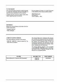 repair manual New Holland Mini Excavators E45B SR, E50B SR Service Manual PDF