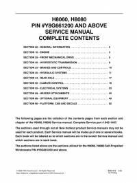 repair manual New Holland Self Propelled Windrowers H8060, H8080 Service Manual PDF