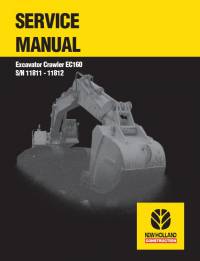 repair manual New Holland Excavator Crawler EC160 Service Manual PDF