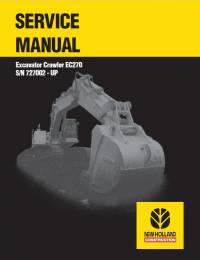 repair manual New Holland Excavator Crawler EC270 Service Manual PDF