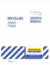 repair manual New Holland Discbine Mowers 750HD, 770HD Service Manual PDF
