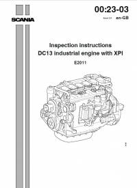 repair manual Scania Industrial Engine DC13 with XPI Inspection Instructions PDF