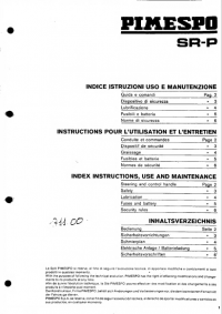 spare parts catalog OM Pimespo Truck SR-P Use and Maintenance and Spare Parts Manual PDF