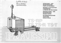 spare parts catalog OM Pimespo Truck TS-RP, TS, TS-R, TS-T Use and Maintenance and Spare Parts Manual PDF