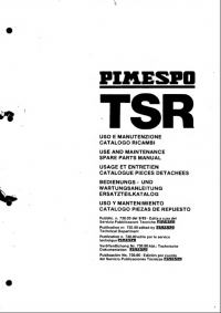 spare parts catalog OM Pimespo Truck TSR Use and Maintenance and Spare Parts Manual PDF