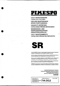 spare parts catalog OM Pimespo SR Use and Maintenance and Spare Parts Manual PDF