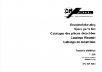 spare parts catalog OM Pimespo Electric Tractor T200 Spare Parts Manual PDF