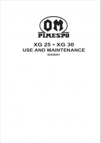 repair manual OM Pimespo XG25 - XG30 Truck Operating and Maintenance Manual PDF