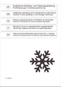 repair manual OM Pimespo XR Industrial Trucks operating in Cold Storage Warehouse Operation and Maintenance Manual
