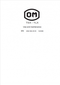 repair manual OM Pimespo TSX - TLX Truck Use and Maintenance Manual PDF