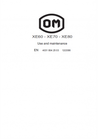 repair manual OM Pimespo XE60 - XE70 - XE80 Truck Use and Maintenance Manual PDF