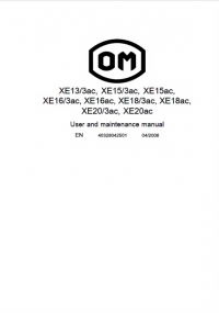 repair manual OM Pimespo XE13,15,16,18,20/3ac Truck Use and Maintenance Manual PDF
