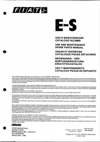 spare parts catalog OM Pimespo E-S Use and Maintenance Spare Parts Manual PDF