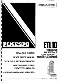 spare parts catalog OM Pimespo Truck  ETL10 Spare Parts Manual PDF