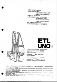 spare parts catalog OM Pimespo Truck ETLUNO Ages Use and Maintenance Spare Parts Manual PDF