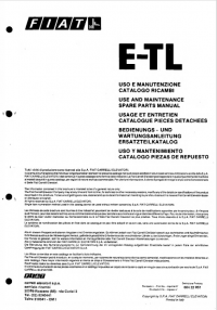 spare parts catalog OM Pimespo Truck E-TL Use and Maintenance Spare Parts Manual PDF