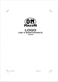 repair manual OM Pimespo LOGO Use and Maintenance Manual PDF