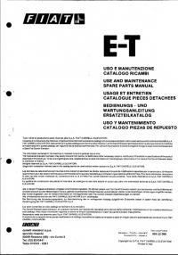 spare parts catalog OM Pimespo Truck  E-T Use and Maintenance Spare Parts Manual PDF
