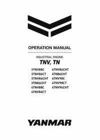 repair manual Yanmar Industrial Engines TNV, TN Series Operation Manual PDF