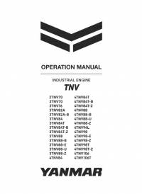 repair manual Yanmar Industrial Engines TNV Series Operation Manual PDF