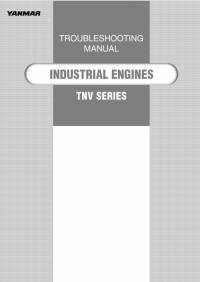 repair manual Yanmar Industrial Engines TNV Series Troubleshooting Manual PDF