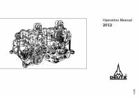 repair manual Deutz Engines 2012 Operation Manual PDF
