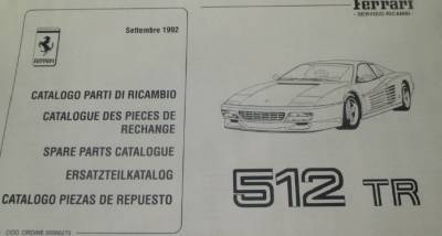 Ferrari Testarossa U.S. Version 取扱説明書 Download Ferrari Testarossa 512TR Parts & Workshop Manual